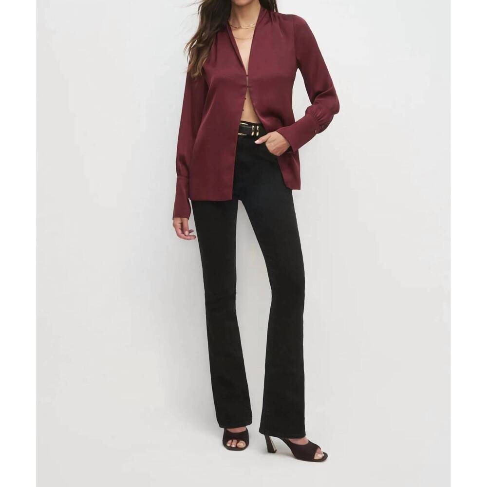 NEW FAVORITE DAUGHTER women's the izzy top in vino - Picture 6 of 9